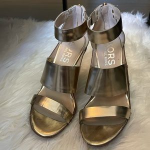 Michael Kors Gold Sandal Size 9